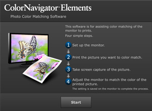 ColorNavigator Elements, ventana principal