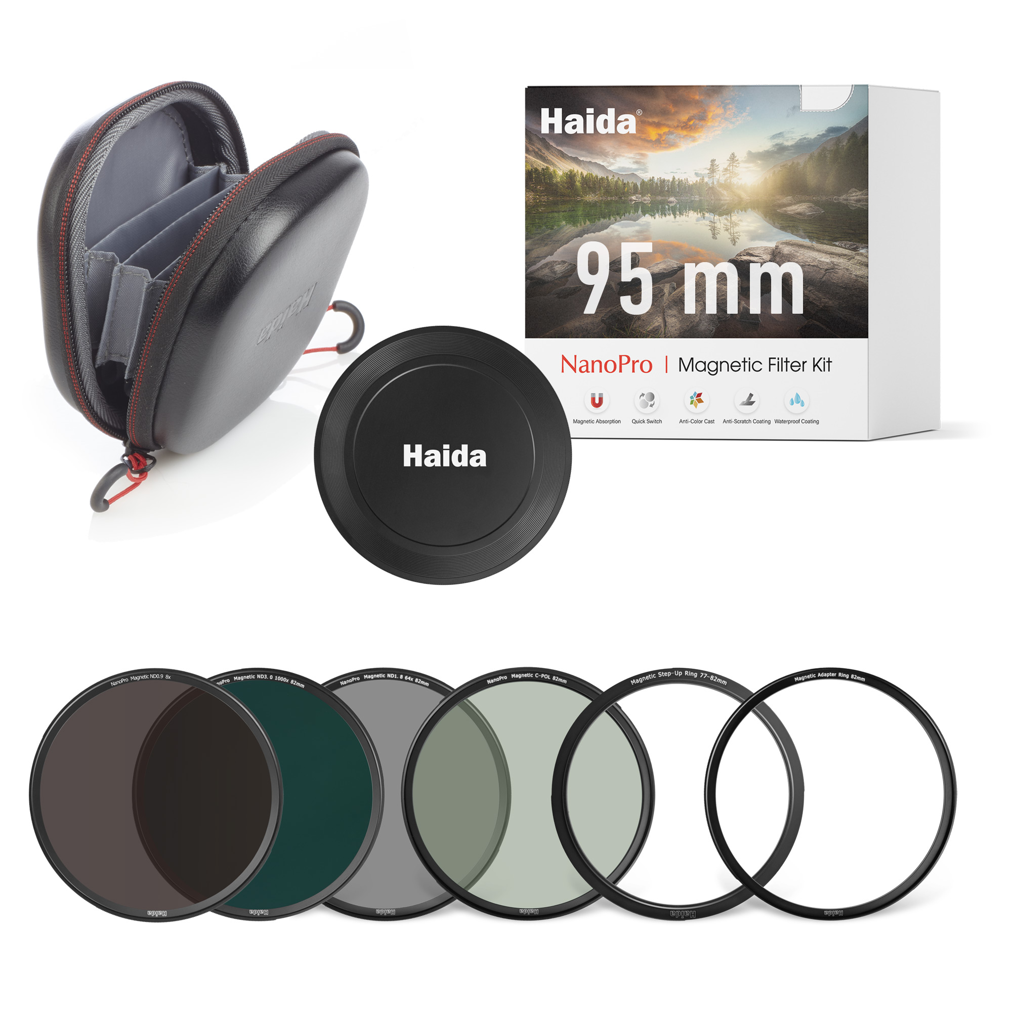 Haida NanoPro Magnetic Filter Kit 95mm 3 filtros ND 0,9 1.8, 3.0 y CPL