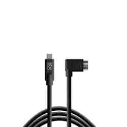 TetherPro Cable USB-C a USB 3.0 Micro B Ángulo de 4,6m negro