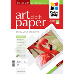 ColorWay papel Art glossy Texture Cloth A4 220gr (10 hojas)