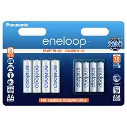 Pilas eneloop blíster 8 pilas (4xAA y 4xAAA)