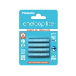 Pilas eneloop LITE 4 AAA Typ. min 550 mAh de 3000 ciclos (pequeñas)