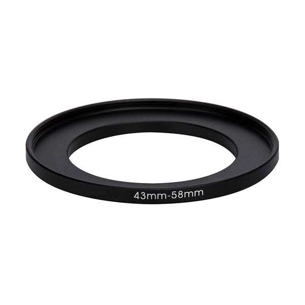 Adaptador de filtro step-up de 43 a 58mm