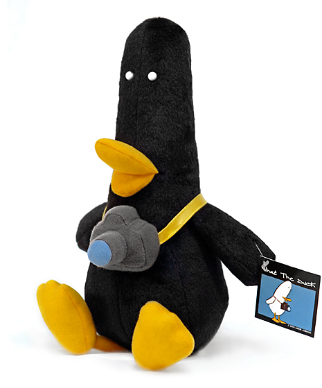 Pato de peluche - negro (What the duck)