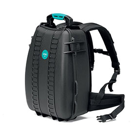 Mochila rígida HPRC3500 vacía color negro/blue bassano