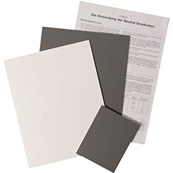 Set de 3 cartas de gris (2x 20 x 25cm + 1 x 10 x 12 cm)