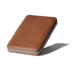 Estuche para tarjetas Compagnon The wallet - marrón claro