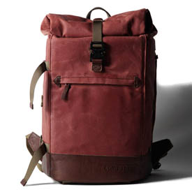 Mochila Compagnon The backpack - rojo y marrón oscuro