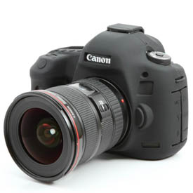 Funda silicona EasyCover Canon 5D III Mark, 5DS, 5DS R Black