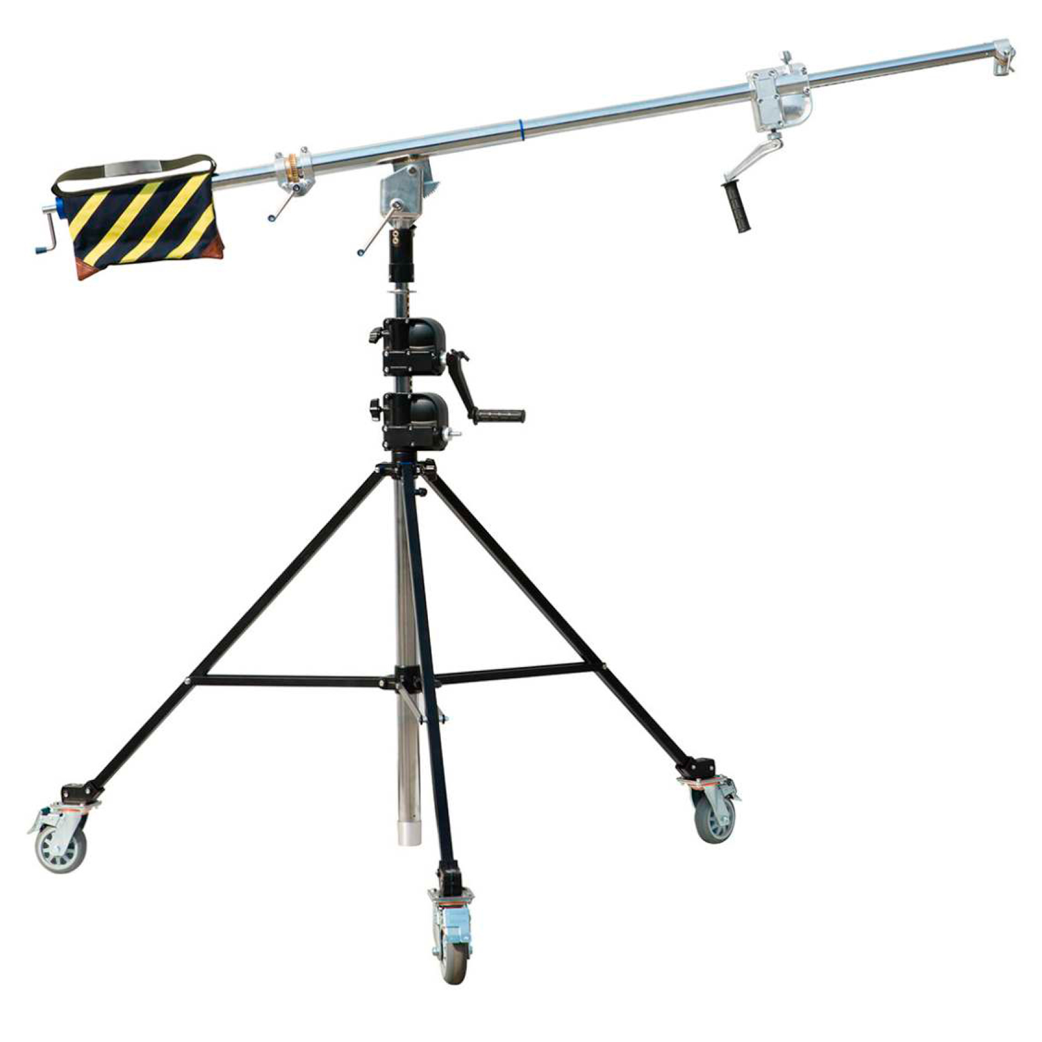 Boom stand kits with cranking handle and wheels