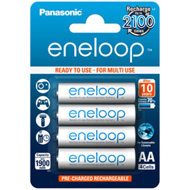 pilas eneloop - pack de 4 unidades AA 1900 mAh BK-3MCCE/4BE