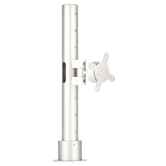 Columna Inox de 63x600mm con anclaje para tubo y brazo 1