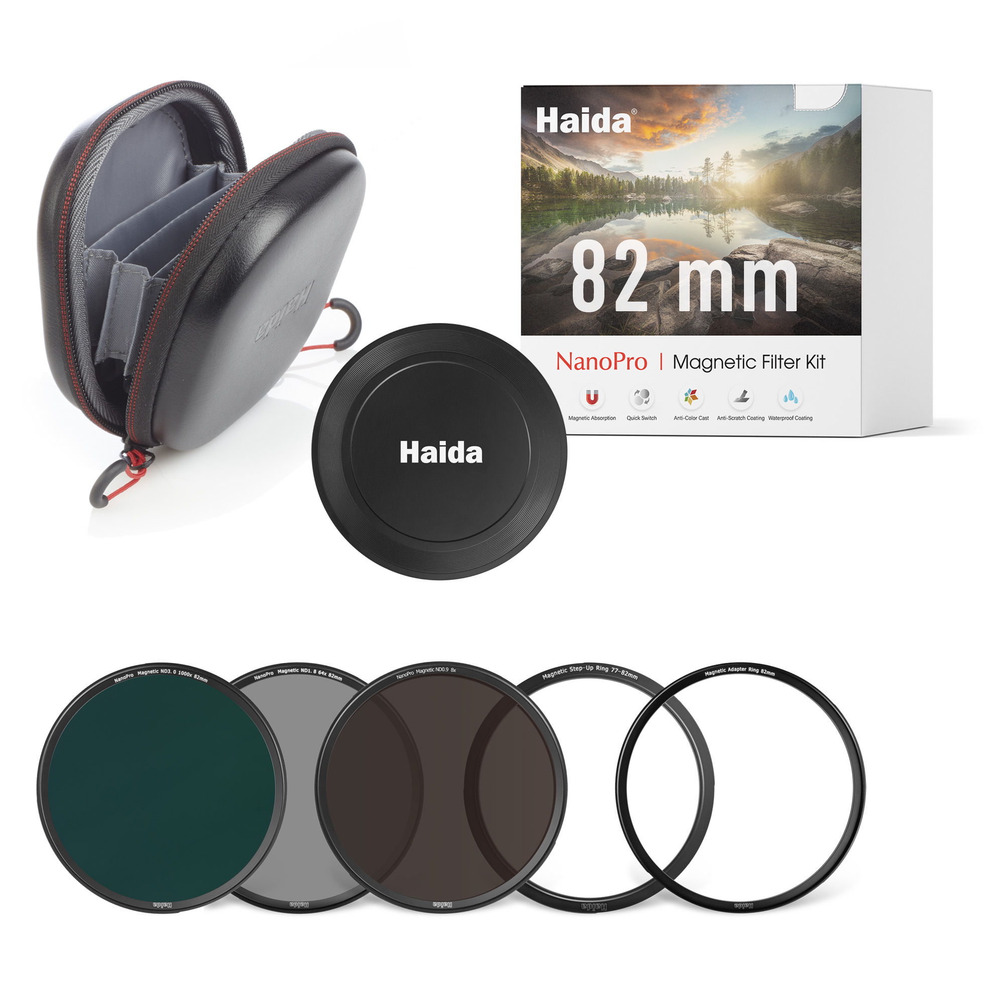 Kit magnético 82mmx3 Haida NanoPro ND de 3, 6, 10 pasos