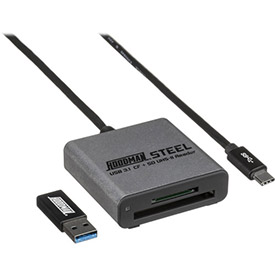 Hoodman USB 3.1 type C interface CF + SD UHS-II Card Reader