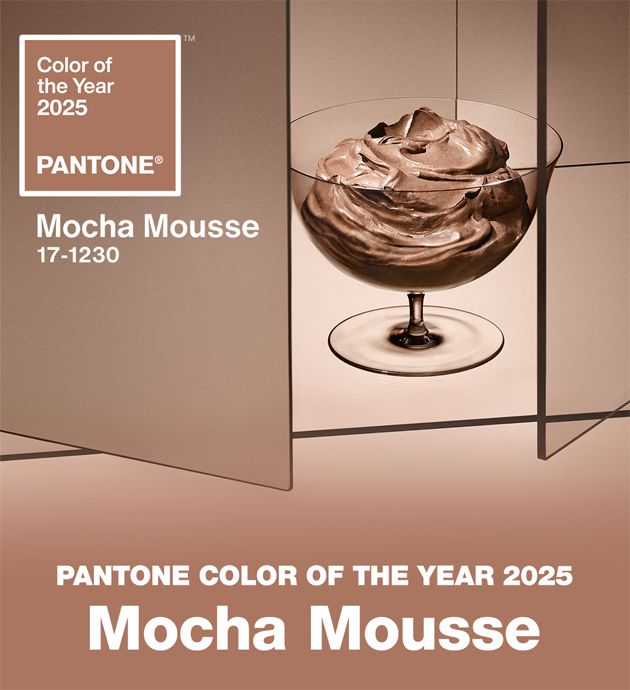 pantone 2025 color del año mocha mousse